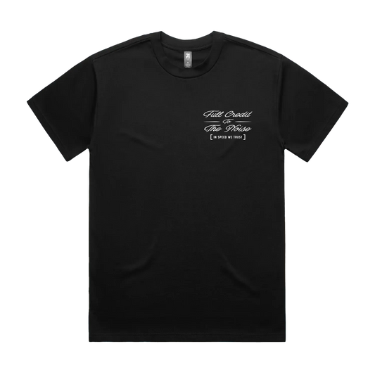 Men’s Heavy Tee - In Speed We Trust on Black