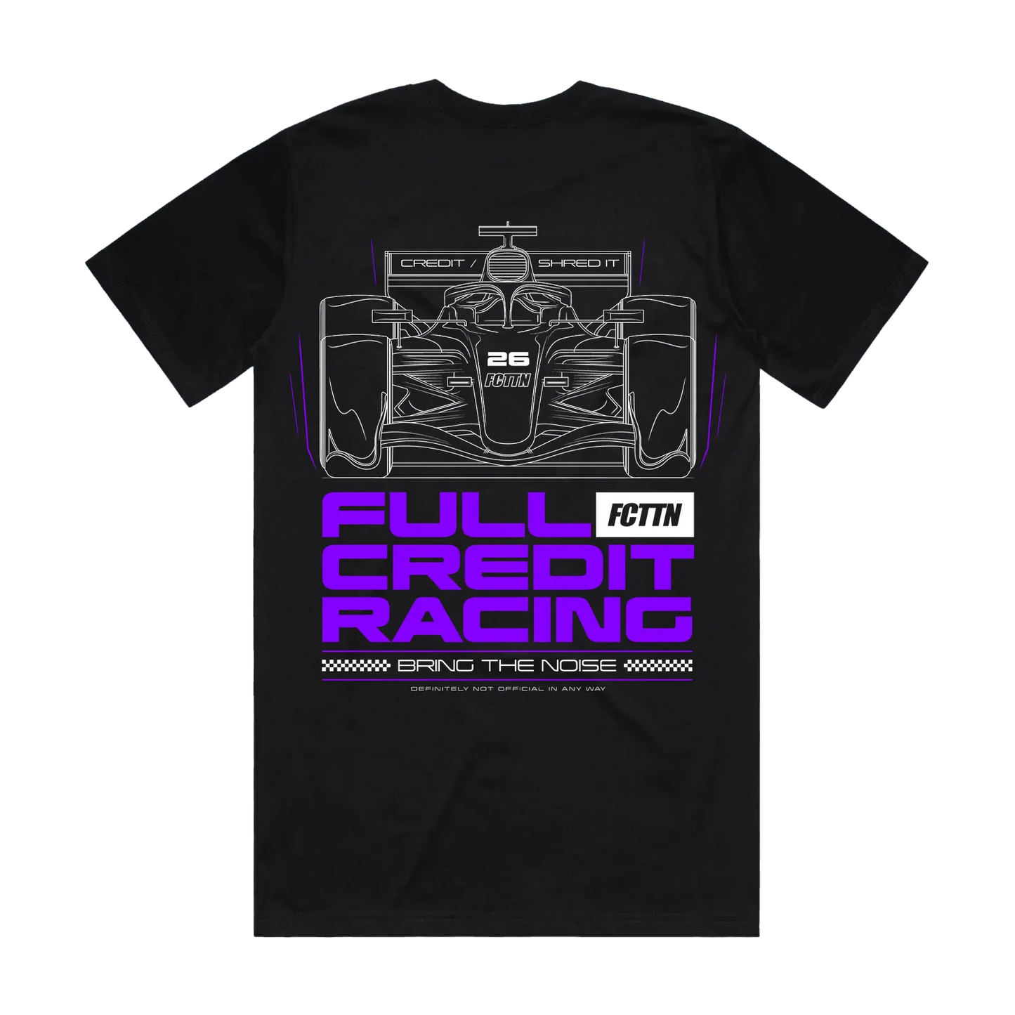 FCTTN Racing (Purple) - Black Tee