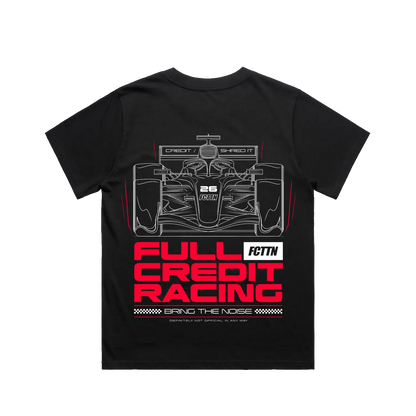 FCTTN Racing (Red) - Black Tee