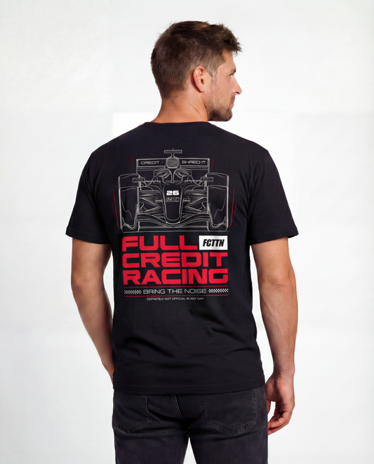 FCTTN Racing (Red) - Black Tee