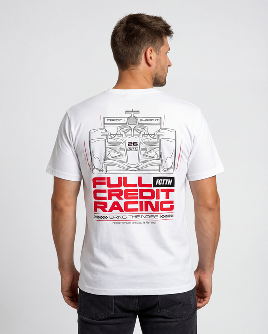 FCTTN Racing (Red) - White Tee
