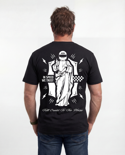 In Speed We Trust Tee - Black