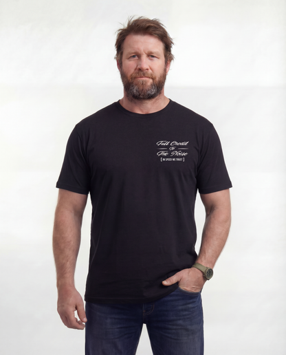 In Speed We Trust Tee - Black