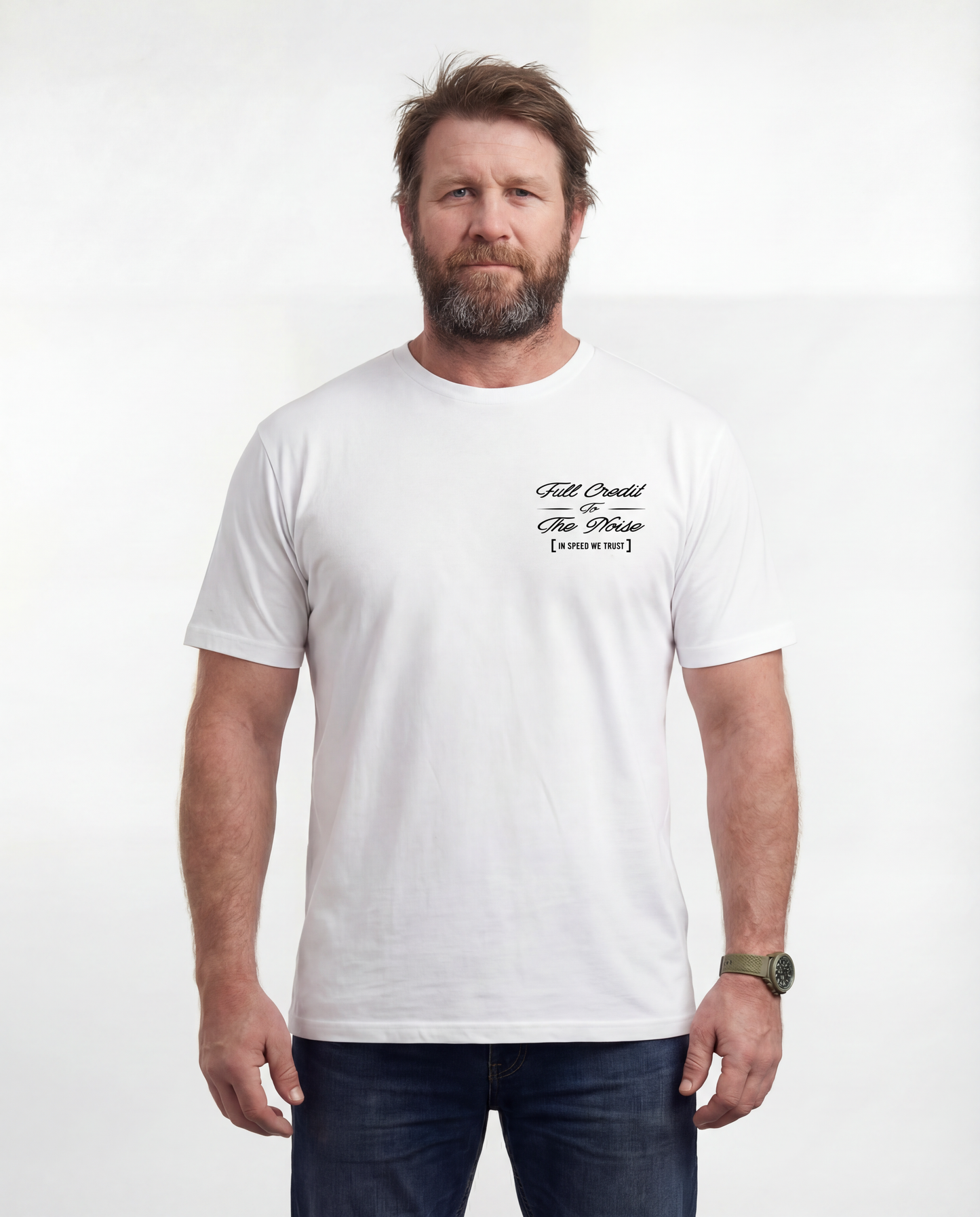 In Speed We Trust - White Tee