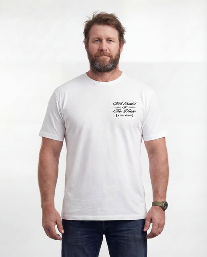 In Speed We Trust - White Tee
