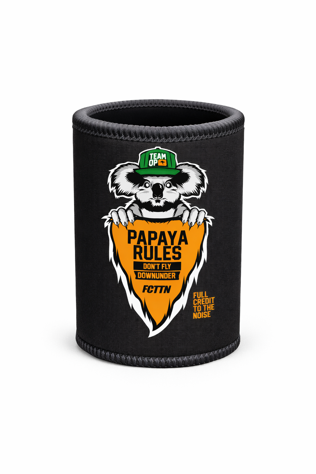 Stubby Cooler Papaya Rules – Full Credit to the Noise