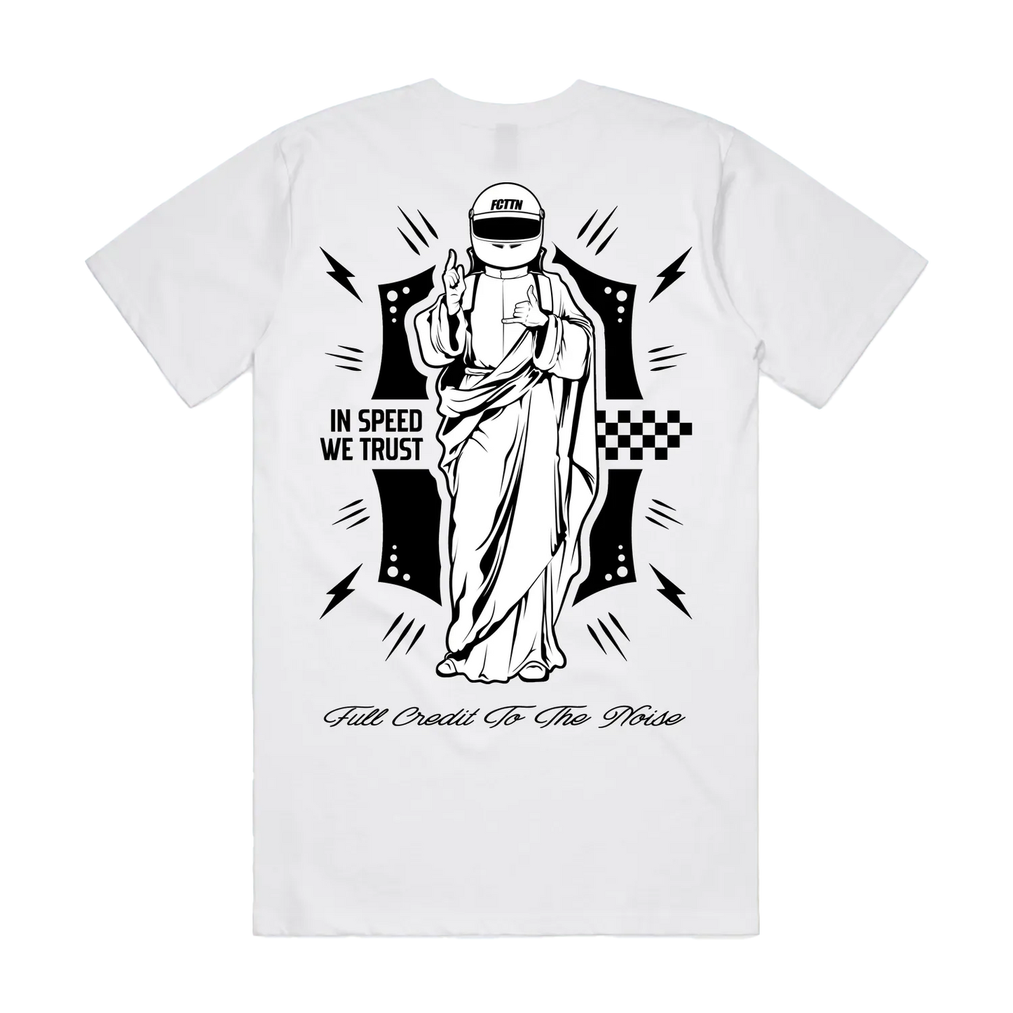 In Speed We Trust - White Tee