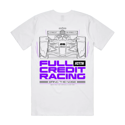 Men’s Classic Tee - FCTTN Racing Purple on White